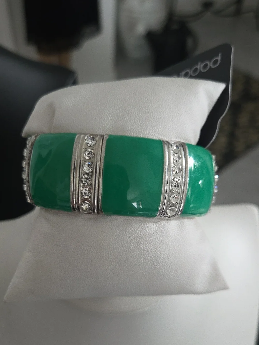 Paparazzi Colored Cameo Green Bracelet NWT